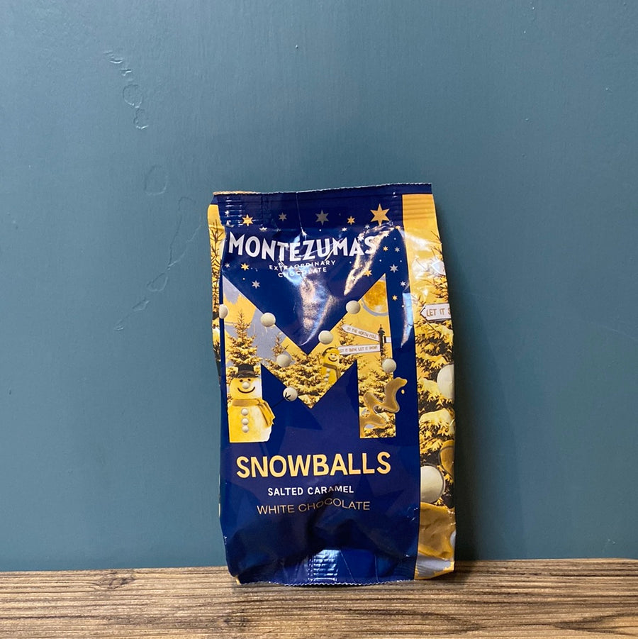 Montezuma's-White Choc Salted Carmel Snowballs 150g