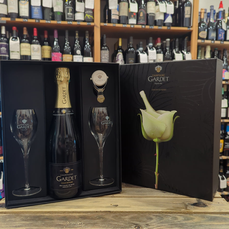 Champagne Gardet Gift Set (1 x Blanc de Noirs, 2 Glasses + 1 stopper)