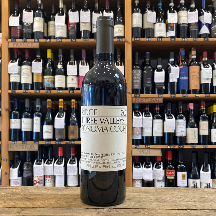 Ridge Vineyards Three Valleys 2021, Sonoma County, California, USA (14%)