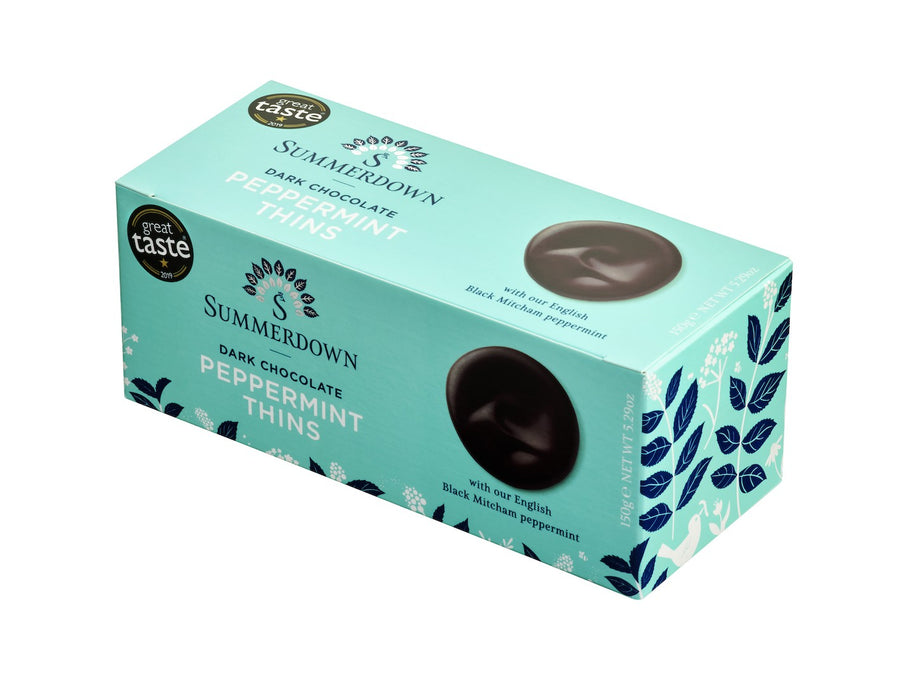 Summerdown Peppermint Thins 150g