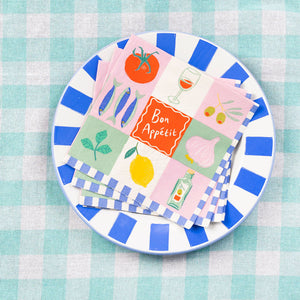 Talking Tables Bon Appetit Paper Napkins 20 Pack