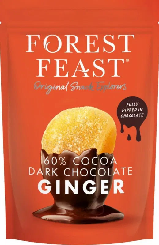 Forest Feast - 60% Dark Cocoa Choc Ginger 130g