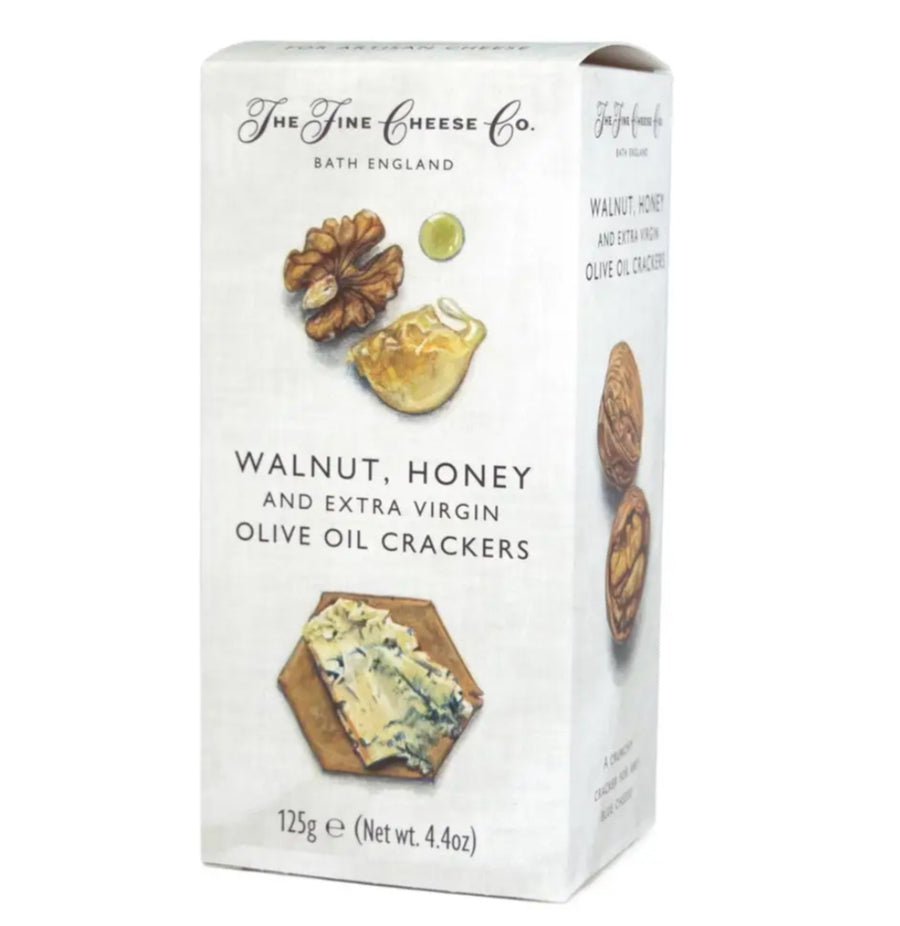 The Fine Cheese Co Walnut, Honey and Extra Virgin Olive Oil Crackers 125g