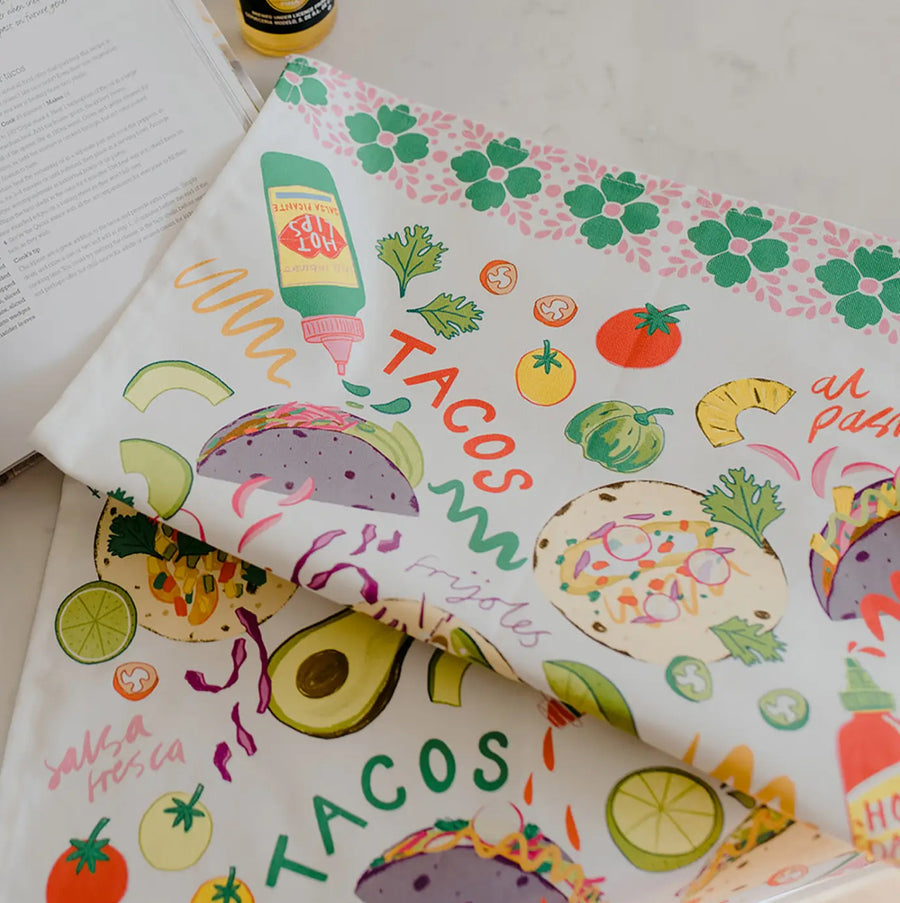 Laura Barnes Tacos Tea Towel