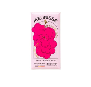 Meurisse Puffed Quinoa & Pink Pepper 73% Dark Chocolate 100g