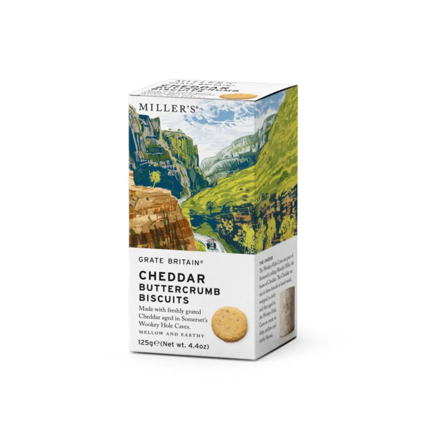 Grate Britain Cheddar Buttercrumb Biscuits 125g