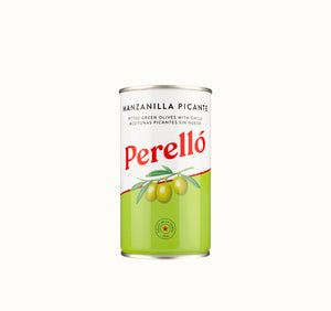 Perello Pitted Manzanilla Olives Chilli 350g