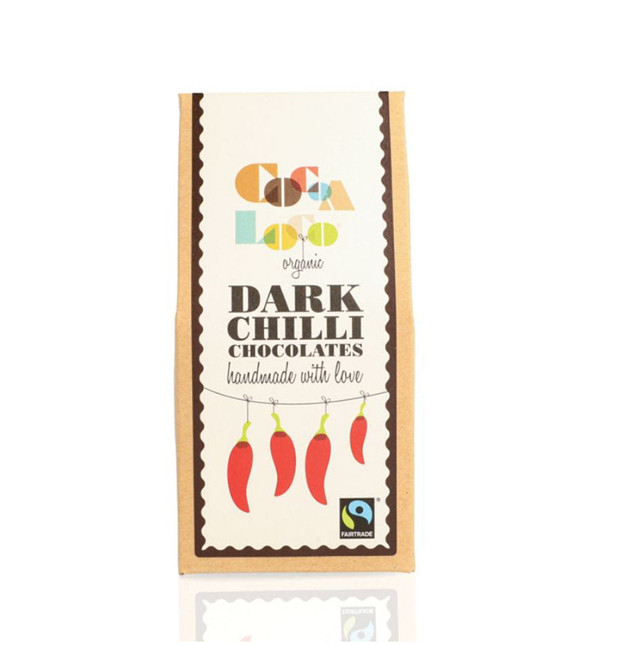 Cocoa Loco Dark Chocolate Chilli Chocolates 100g