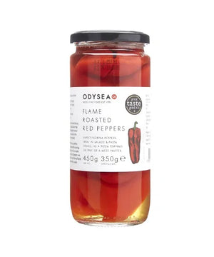 Odysea Flame Roasted Red Peppers 450g