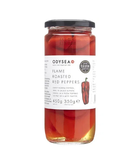 Odysea Flame Roasted Red Peppers 450g