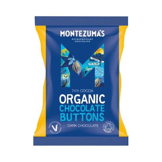 Montezuma Cocoa Dark Chocolate Giant Buttons 120g