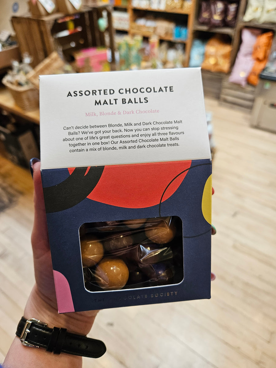 The Chocolate Society - Assorted Chocolate Malt Balls (150g)