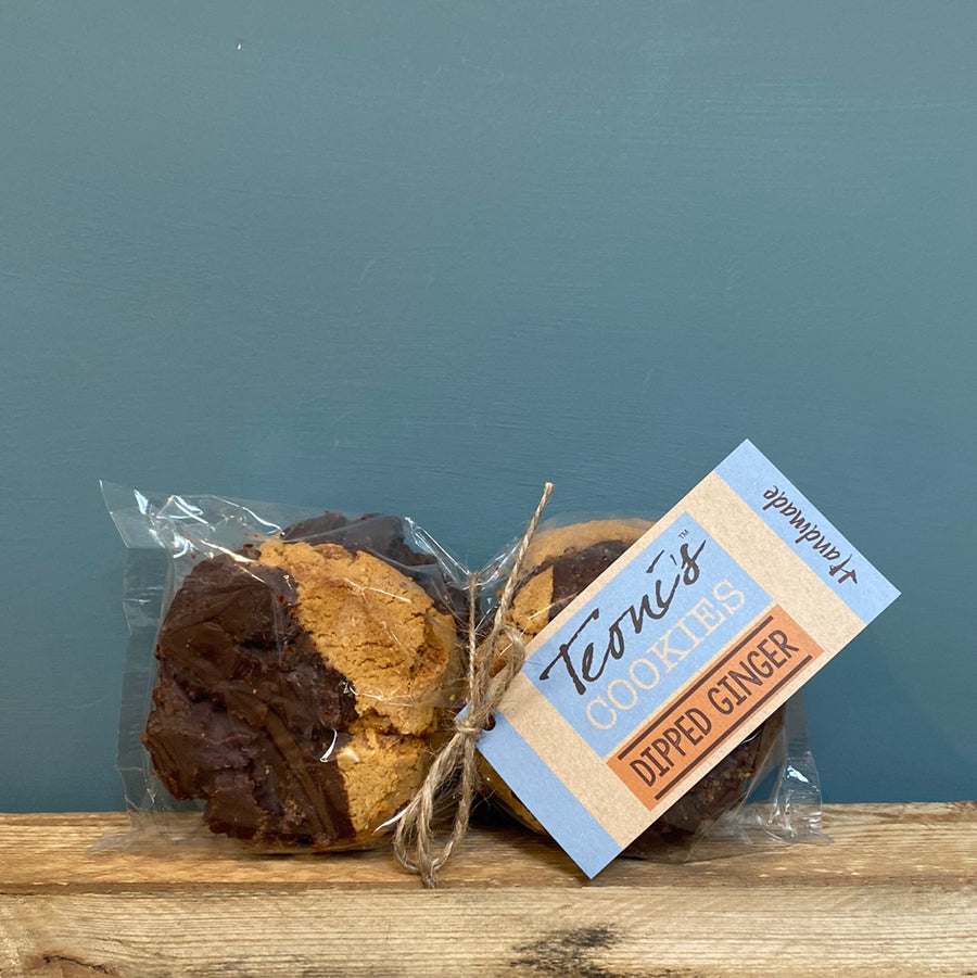 Teoni's Dipped Dark Chocolate Stem Ginger Cookies 300g
