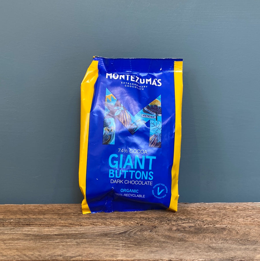 Montezuma 74% Cocoa Dark Chocolate Giant Buttons 180g