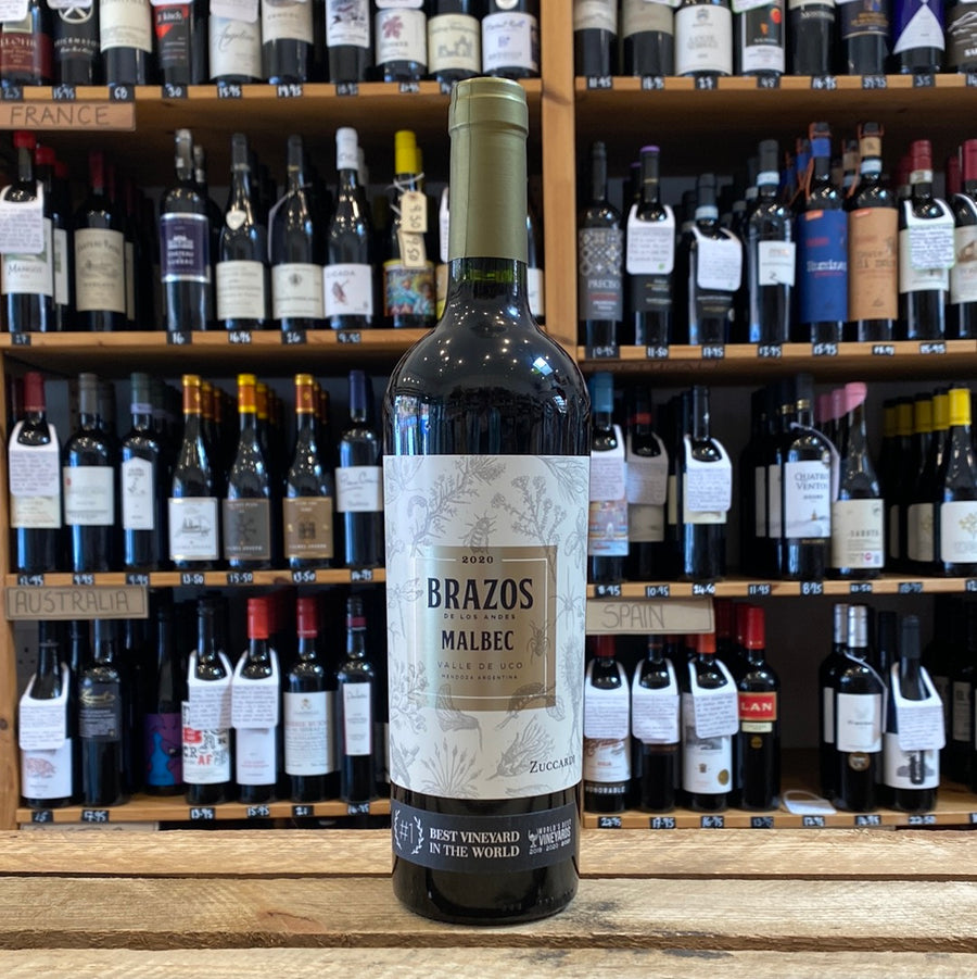 Familia Zuccardi Brazos Malbec 2020. Mendoza, Argentina (14%)