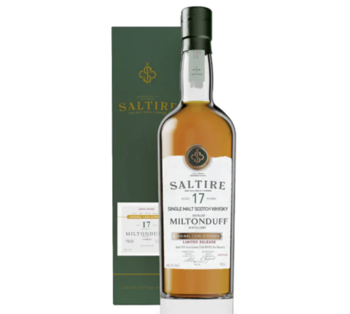 Saltire Miltonduff 17 Year Old Limited Release Cask Strength 70cl, Speyside (59.3%)