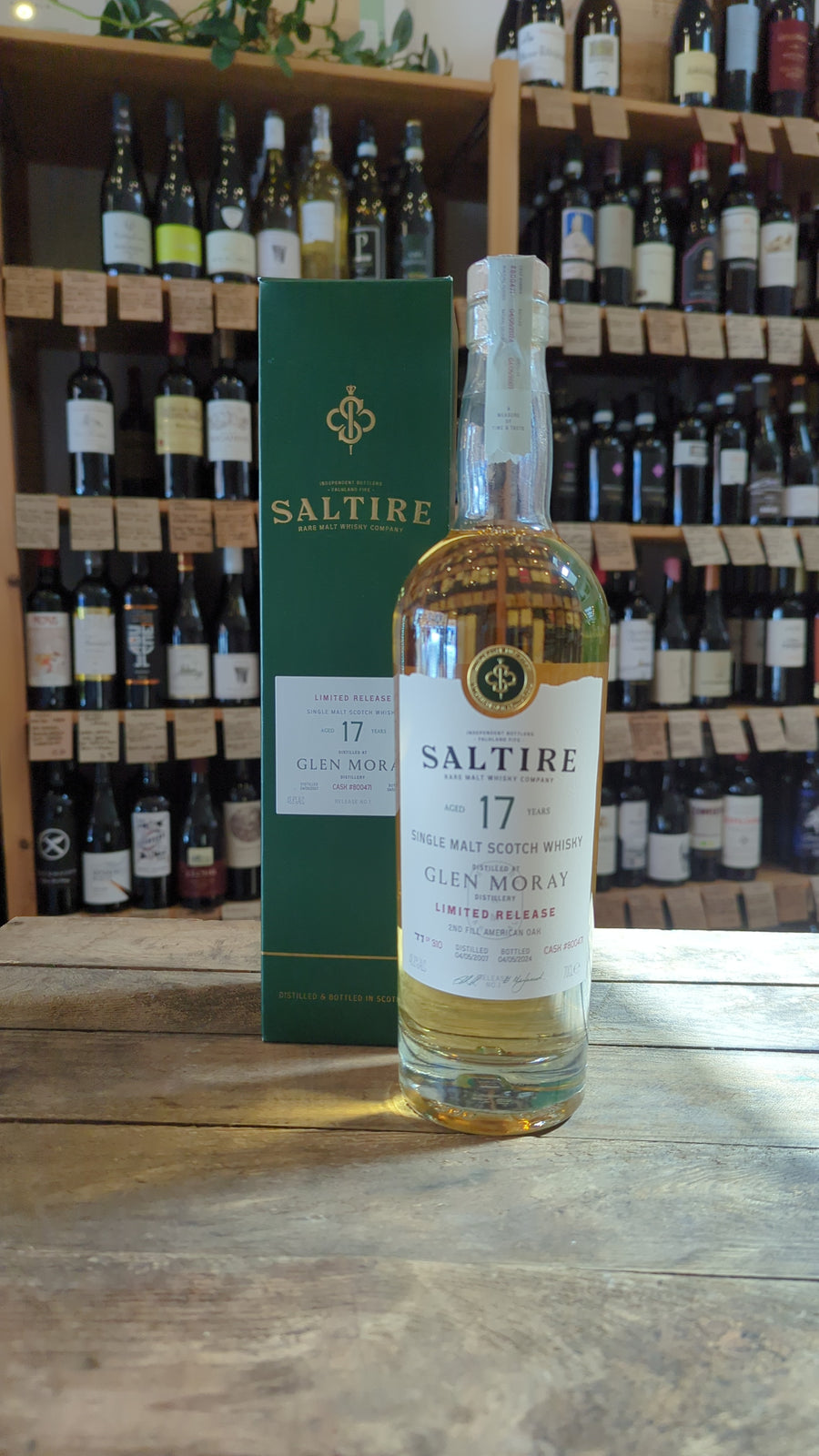 Saltire Glen Moray 17 Year Old Limited Release 70cl, Speyside (48.8%)