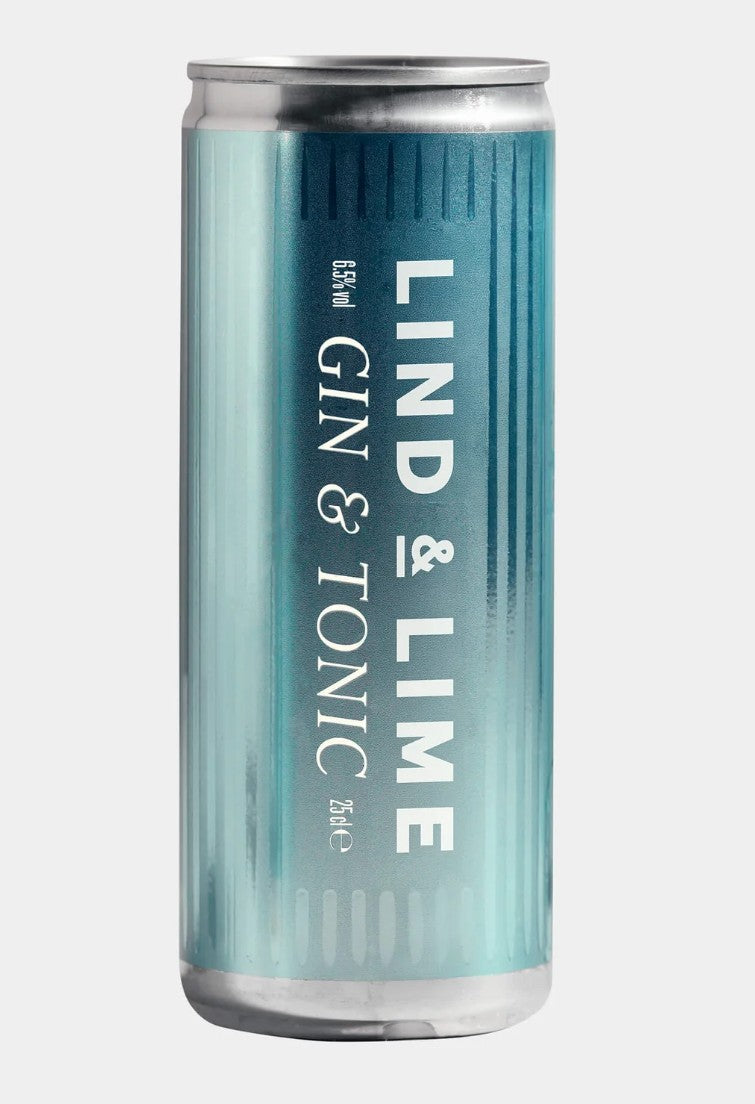 Lind & Lime Gin & Tonic Can 250ml, Edinburgh (6.5%)