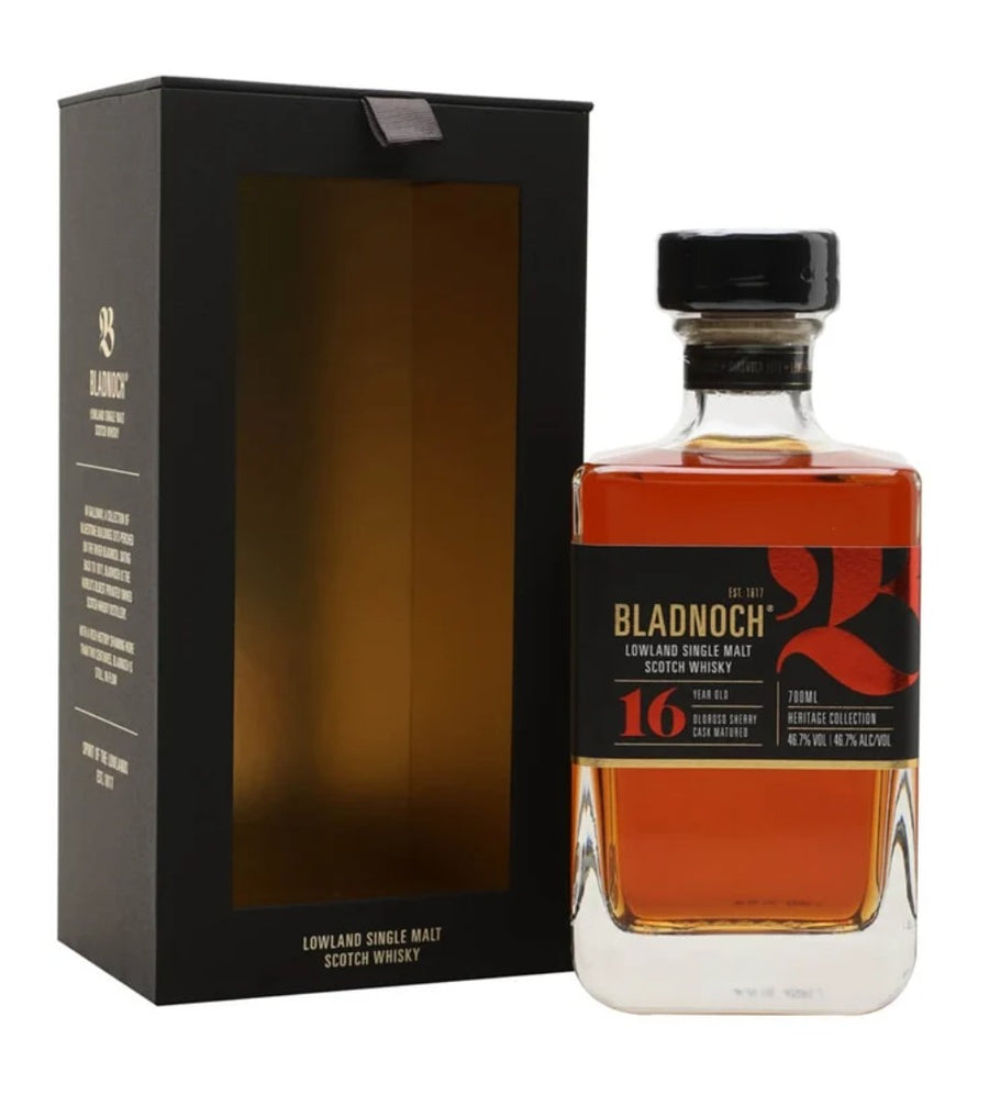 Bladnoch 16 Year Old Single Malt Whisky 70cl, Lowland (46.7%)