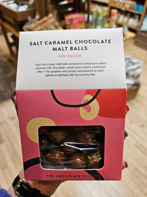 The Chocolate Society - Salt Caramel Chocolate Malt Balls (150g)