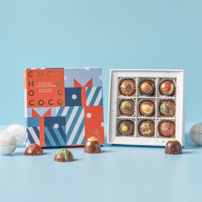 Chococo Festive Collection 9 Handcrafted Chocolates 90g