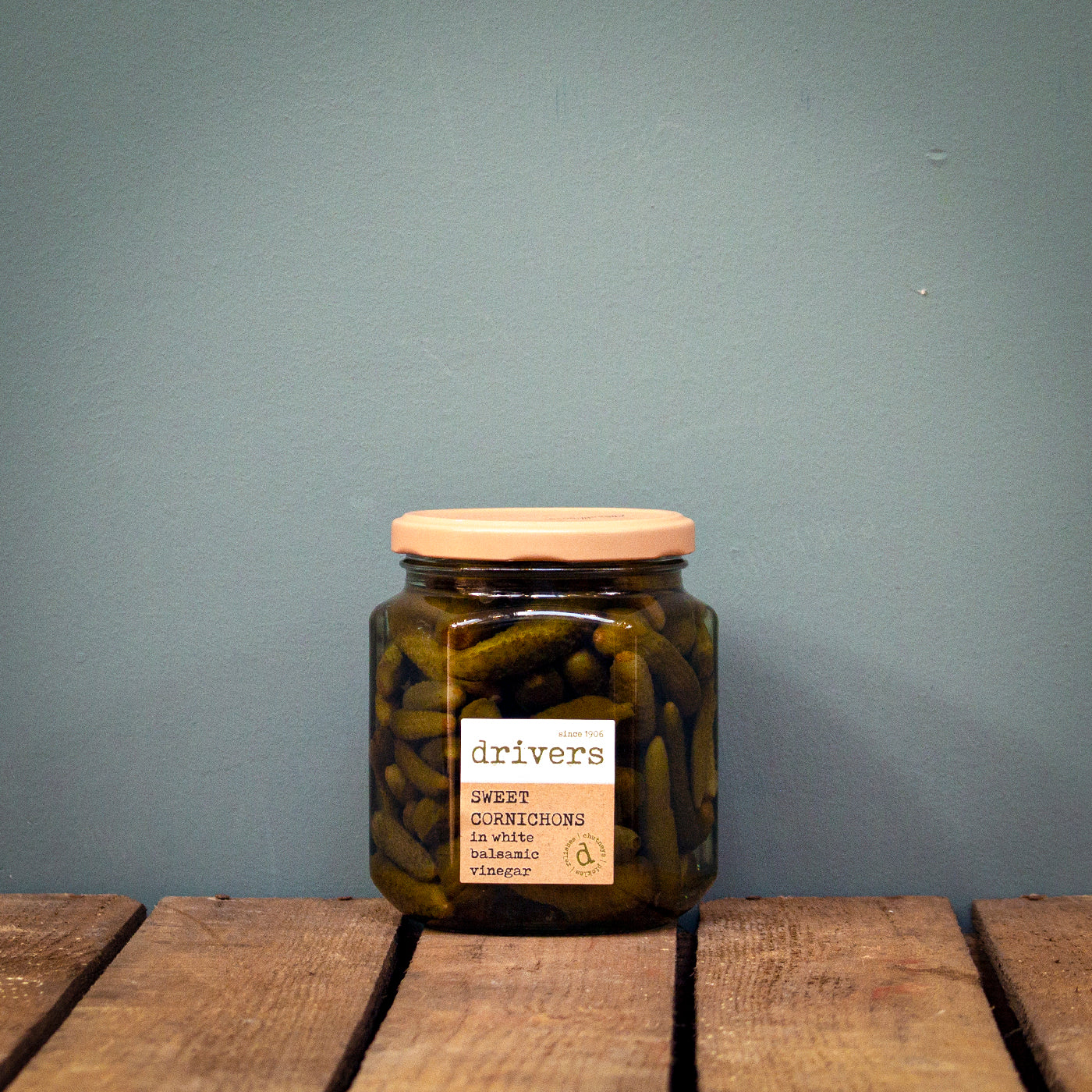 Driver's Cornichons in Balsamic Vinegar 550g Harris and Co
