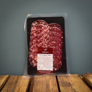 Great Glen Black Pepper, Pork and Venison Salami 90g