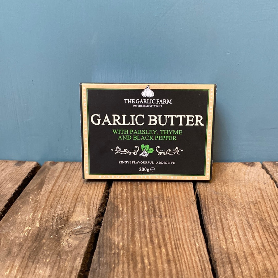 The Garlic Farm Butter with Parsley, Thyme and Black Pepper 200g