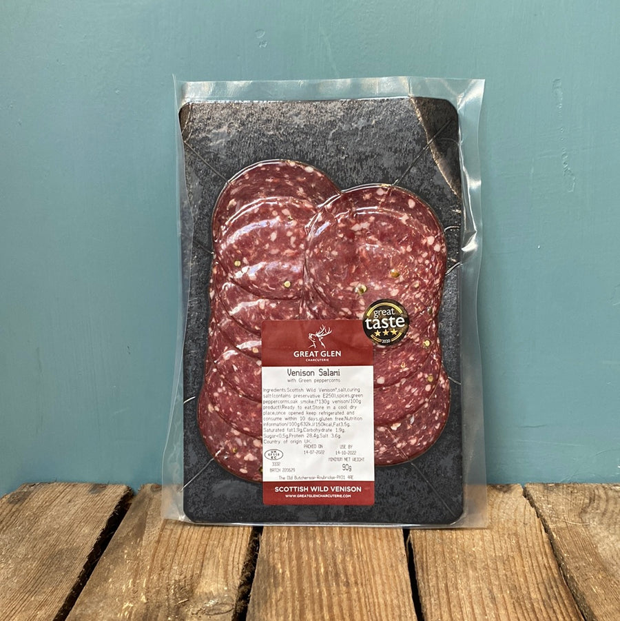 Great Glen Green Pepper Venison Salami 90g