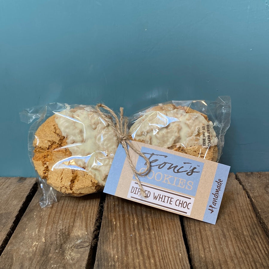Teoni’s Dipped White Chocolate Cookie 300g