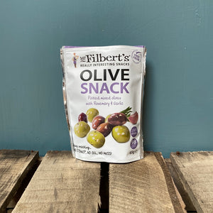 Mr Filbert's Pitted Mixed Olives with Rosemary & Garlic 50g